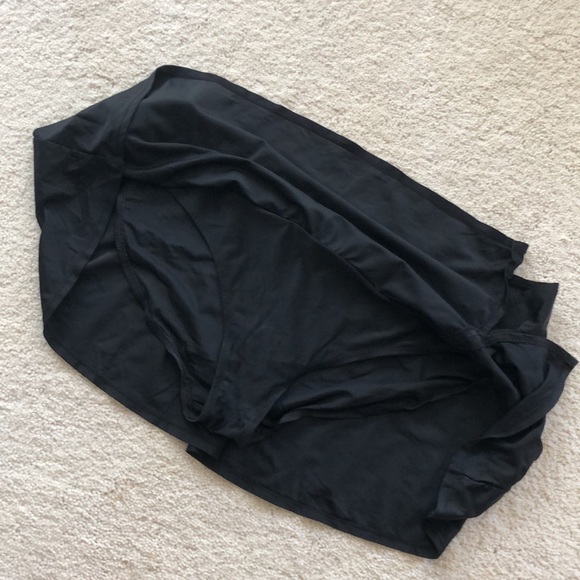 Pure Energy plus size black swim skirted bottom - Picture 6 of 12